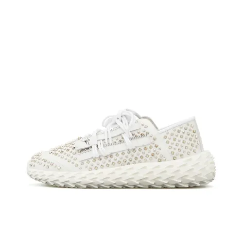 Giuseppe Zanotti GZ Urchin Амортизация Устойчивый к истиранию Дышащий Легкий Низкий Топ Повседневная обувь Мужская Белый