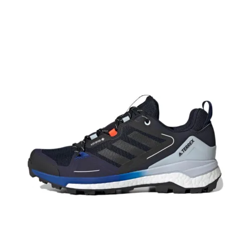 adidas Terrex Skychaser Gore Tex 2,0 Устойчивый к истиранию Дышащий Низкий Топ Походная обувь Мужская Черный Синий