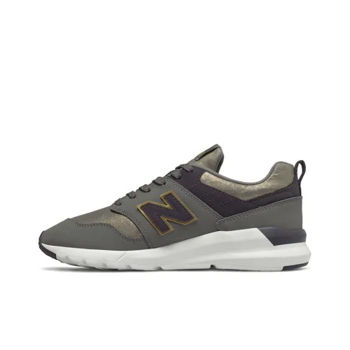 New Balance NB 009 Low Топ Беговые кроссовки Женские Серый Золото