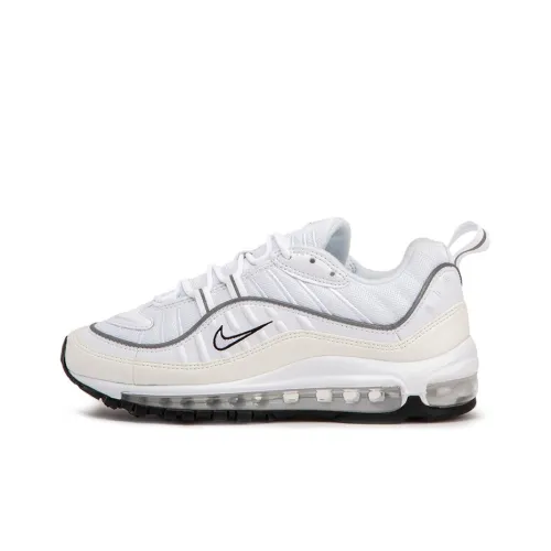 Nike Air Max 98 Low Топ Повседневные Беговые Кроссовки Женские Белые