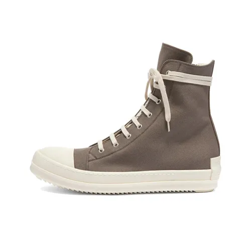 RICK OWENS High Top Canvas Shoes Men's