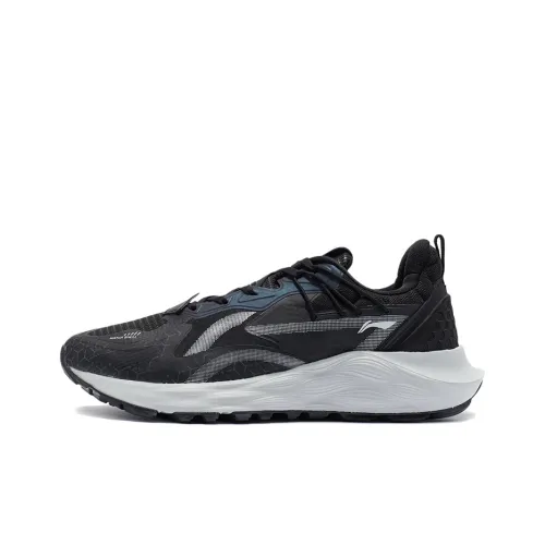 LINING Cloud Shield Плюс Устойчивый к истиранию Дышащий Низкий Топ BOOM LINING Cloud Беговые кроссовки Мужской Черный