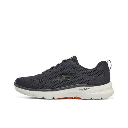 Skechers Go Walk 6 Avalo Low Топ Casual Мужской Морской Синий