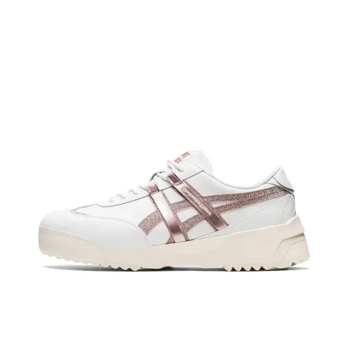 Onitsuka Tiger CANDY GLITTER Устойчивые к истиранию Низкие Беговые кроссовки Унисекс Розовое золото