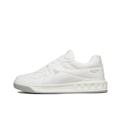 Valentino One Stud Garavani Низкий Топ Стильные Скейтбординги Женские Белые