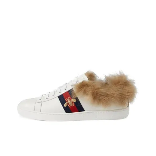 GUCCI Ace Стильные Скейтбординги Женские Белые