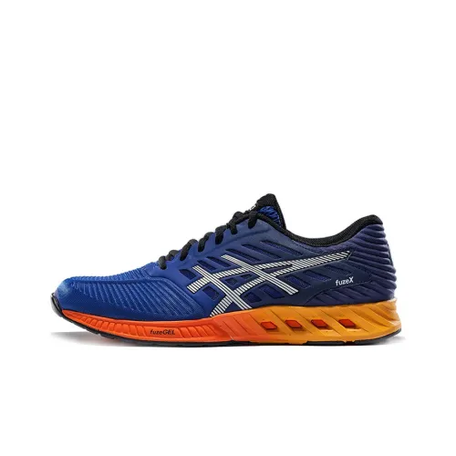 Asics Fuze Аbrasion Resistant Низкие Кроссовки для спорта Мужские Синие Оранжевые
