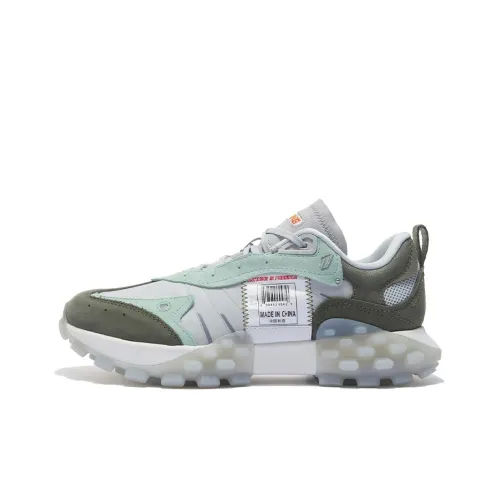 LiNing Shock Absorbers Slip-resistant Abrasion-resistant Low Top Casual Women's Glacier Gray LiNing Shock Absorbers Противоскользящий Устойчивый к истиранию Низкий Топ Повседневный Женский Ледниковый Серый