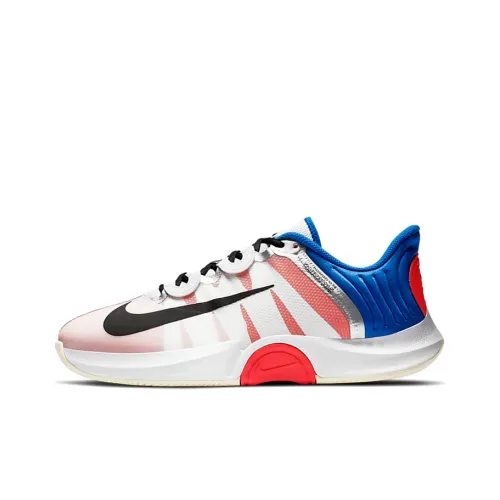 Nike Air Zoom GP Abrasion Resistant Покрытие Легкий Низкий Топ Кроссовки для тенниса Мужские Белый Синий Красный