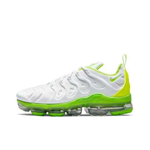 Nike Vapormax Plus Low Топ Повседневные Беговые Кроссовки Мужские Белые Зеленые