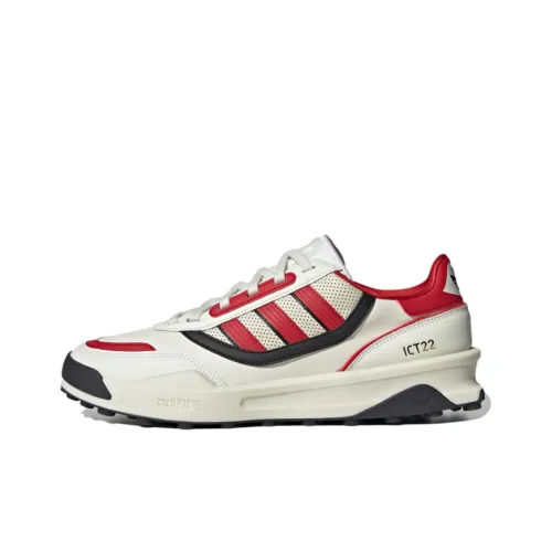 Adidas Originals Indoor CT Противоскользящий и Дышащий Низкий Топ Беговые кроссовки Мужские Белый Черный Красный Пэчворк