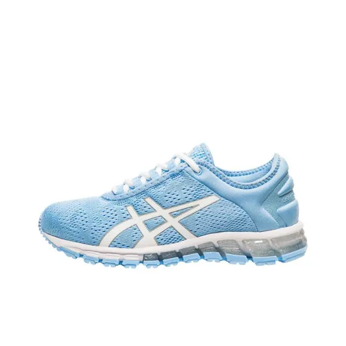 Asics Gel Quantum 180 3 Износостойкие Дышащие Низкие Кроссовки для Бега Женские Синие Белые