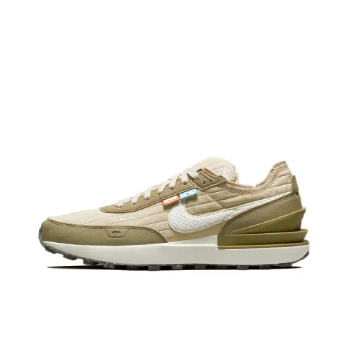 Nike Waffle One Rotang Bottom Resistant к царапинам дышащий низкий топ повседневный мужской коричневый зеленый