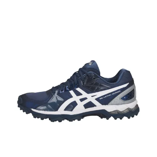Asics Gel Lethal Low Топ Беговые кроссовки Мужские Темно-синий Белый