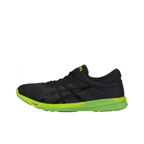Asics Fuze Rush Low Топ Беговые кроссовки Мужские Черные Зеленые