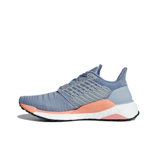 Adidas Solar Boost Slip-Resistant и Breathable Low-Top Спринт Беговые кроссовки Женские Синий Оранжевый