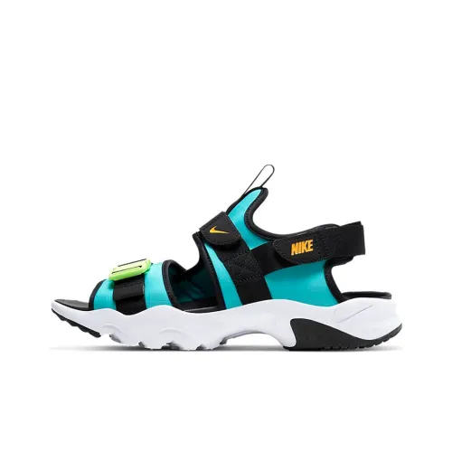 Nike Canyon Beach Sandals Men's Black Blue
