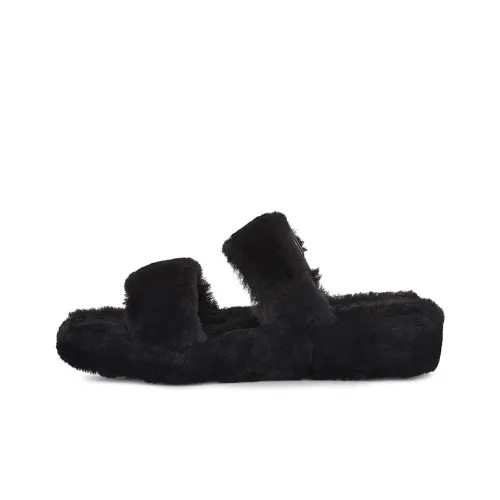 UGG Fuzz Yeah Тапочки Женские Черные