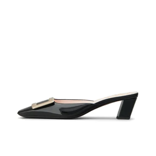 Roger Vivier Belle Vivier Домашние тапочки Женские Черный