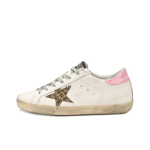 Golden Goose DELUXE Бренд Стильные Скейтбординги Женские Экрю Золото состаренное Позиционирование стиля