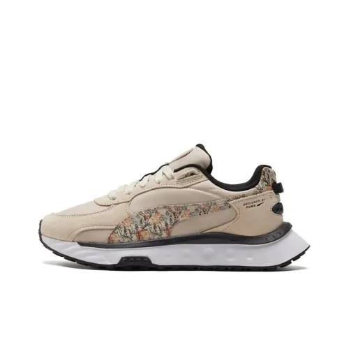 PUMA Wild Rider Series Botanics Low Топ Спортивная повседневная обувь Унисекс Кактусовый цвет