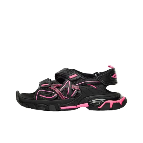 Balenciaga Track Beach Sandals Women's Black Pink
