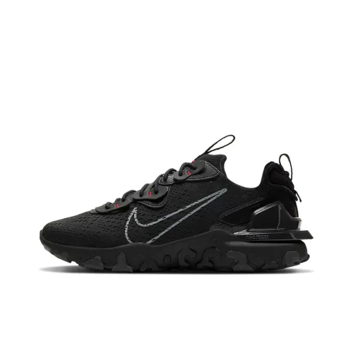 Nike React Vision Slip-Resistant Abrasion-Resistant Lightweight Low-Top Running Shoes Men's Black Найк React Vision противоскользящий устойчивый к истиранию легкий низкий топ беговые кроссовки мужской черный