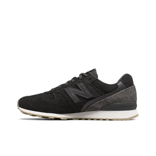New Balance NB 696 Series Folk Праздничный Низкий Топ Беговые Кроссовки Женские Черные