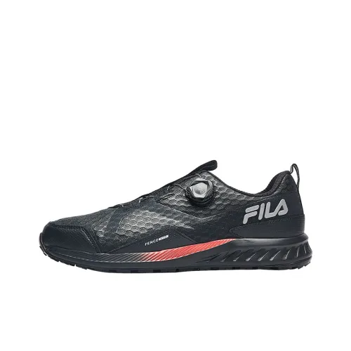 FILA Fence Low Топ Уличная обувь Мужская Черная Красная