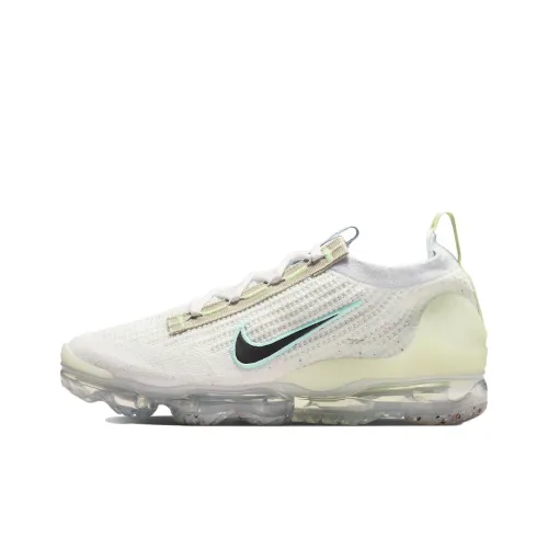 Nike VaporMax 2021 Low Топ Air Cushion Марафон Беговые кроссовки Мужской Белый Желтый