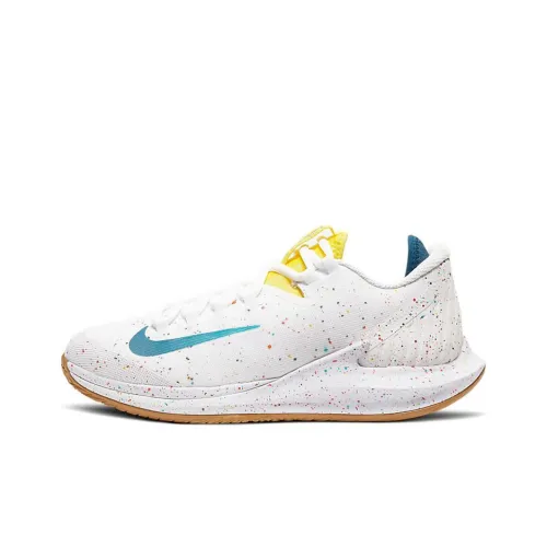 Nike Air Zoom Zero Court Shock Absorbers Slip-Resistant Low-Top Tennis Shoes Women's White Blue Natural Rubber Найк Эйр Зум Зеро Корт Шок Абсорбер Слип-Резистент Низкий Топ Теннисные Кроссовки Женские Белые Синие Естественная Резина