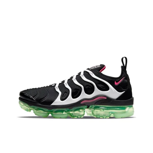 Nike Vapormax Plus Low Топ Беговые кроссовки Мужские Черный Белый Зеленый