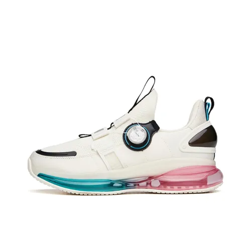 ZHONGGUOHANGTIAN x ANTA Амортизаторы Slip-on Устойчивый к истиранию Низкий Топ Беговые кроссовки Мужской Белый Черный