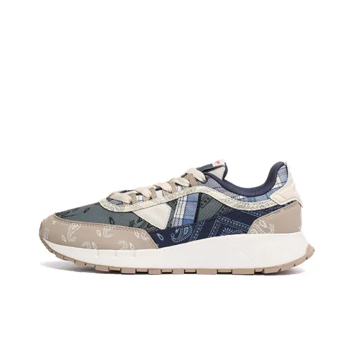 XTEP Амортизаторы Устойчивые к истиранию Легкие Низкий Топ Беговые кроссовки Мужские Зеленый Бежевый