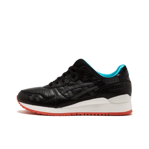 Asics Gel Lyte 3 Low Топ Беговые кроссовки Унисекс Черный Красный