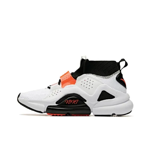 ANTA Амортизирующие подошва Устойчивая к истиранию Дышащий Высокий Топ Беговые кроссовки Мужские Белый Черный Красный