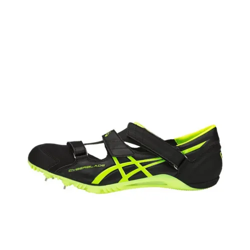 Asics CYBERBLADE HF Low Топ Беговые кроссовки Унисекс Черный Неоново-желтый