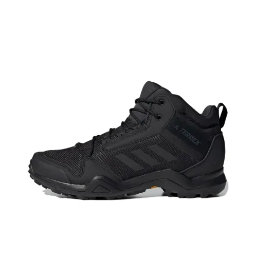 adidas Terrex AX3 GTX Противоскользящий MID Топ Походная обувь Мужская Черная