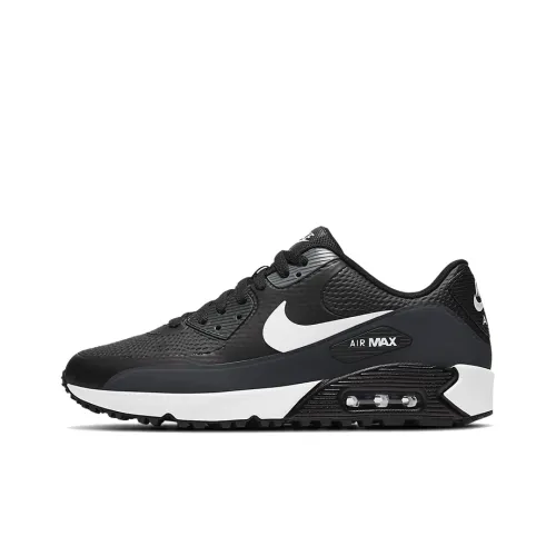 Nike Air Max 90 Low Топ Повседневные Беговые Кроссовки Унисекс Черный Белый