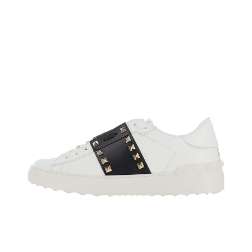 Valentino Rockstud Garavani Низкий Топ Стильные Скейтбординги Женские Белые