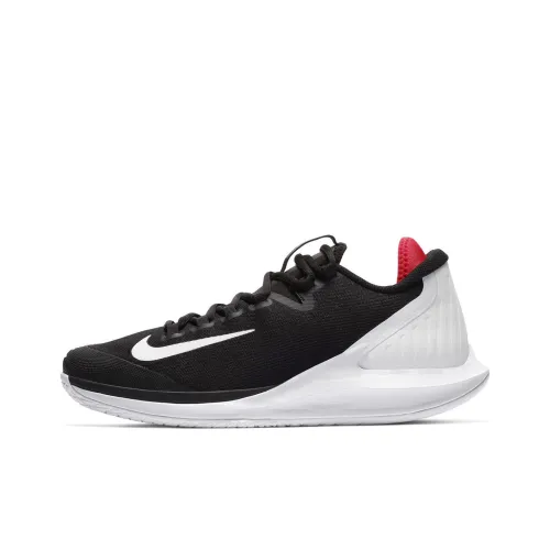 Nike Air Zoom Zero Shock Absorbers Противоскользящие Устойчивые к истиранию Низкий Топ Теннисные Кроссовки Мужские Черные Белые Красные