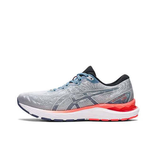 Asics Gel CUMULUS 23 Low Топ Беговые кроссовки Мужские Светло-серый Светло-синий