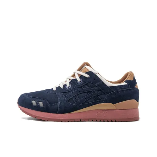 Packer Обувь x Asics Gel Lyte 3 Low Топ Беговые кроссовки Унисекс Синий Розовый