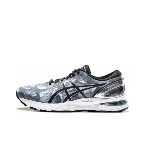 Asics Gel Nimbus 21 WM Low Top Беговые кроссовки Мужские Серый Черный