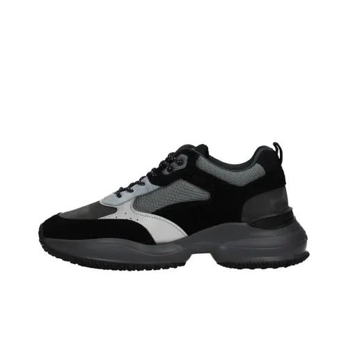 HOGAN Interaction Амортизация Низкий Топ Беговые Кроссовки Мужские Черные