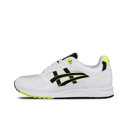 Asics Гель SAGA Устойчивый к истиранию Низкий Топ Беговые кроссовки Унисекс Белый Черный Желтый