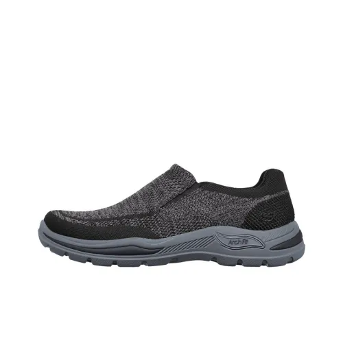 Skechers Arch Fit Series Низкий Топ Повседневная Обувь Мужская Черная Серый