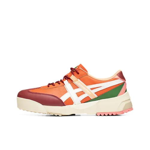 Onitsuka Tiger Delegation EX Устойчивый к истиранию Низкий Топ Casual Унисекс Оранжевый