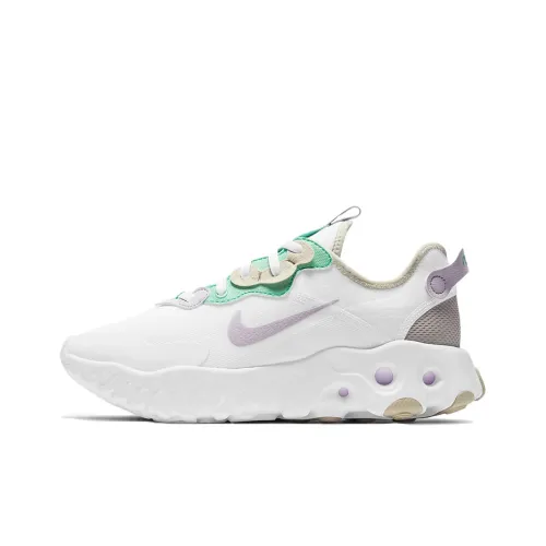 Nike React Art3mis Амортизаторы Шок Резистентные к Износу Низкий Топ Беговые кроссовки Женские Белые