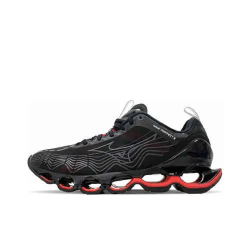 Mizuno Prophecy 10 Low Топ Беговые кроссовки Унисекс Черный Красный